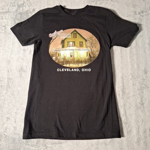 A Christmas Story House Museum Cleveland Ohio Graphic T-Shirt Size Small Black - Picture 1 of 6